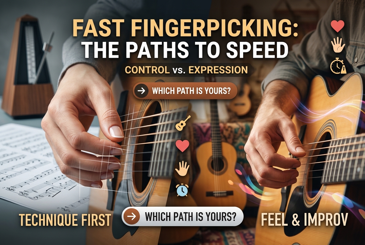 Fast Fingerpicking Starts Painfully Slow