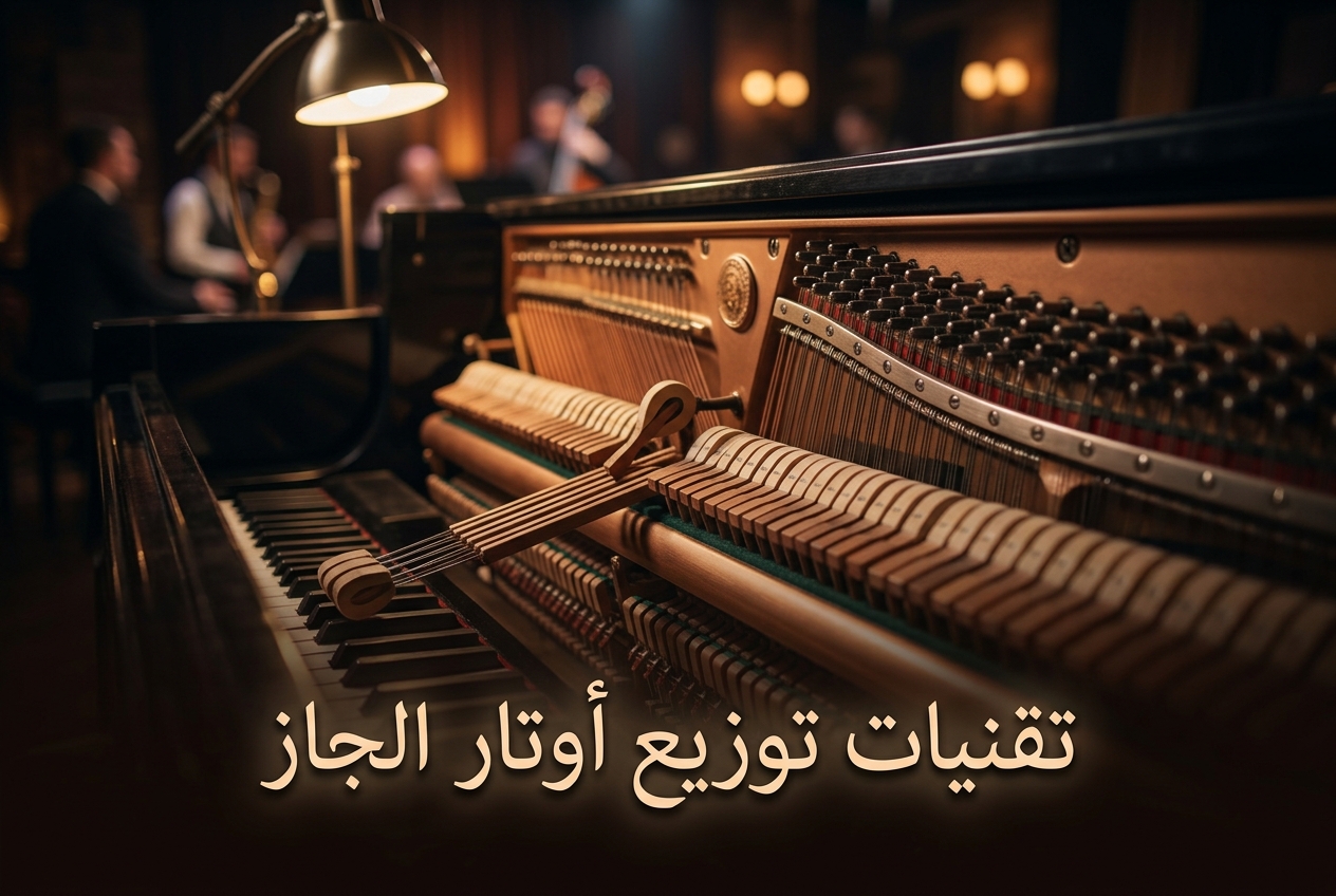 تقنيات تشكل صوت أوتار البيانو الجاز