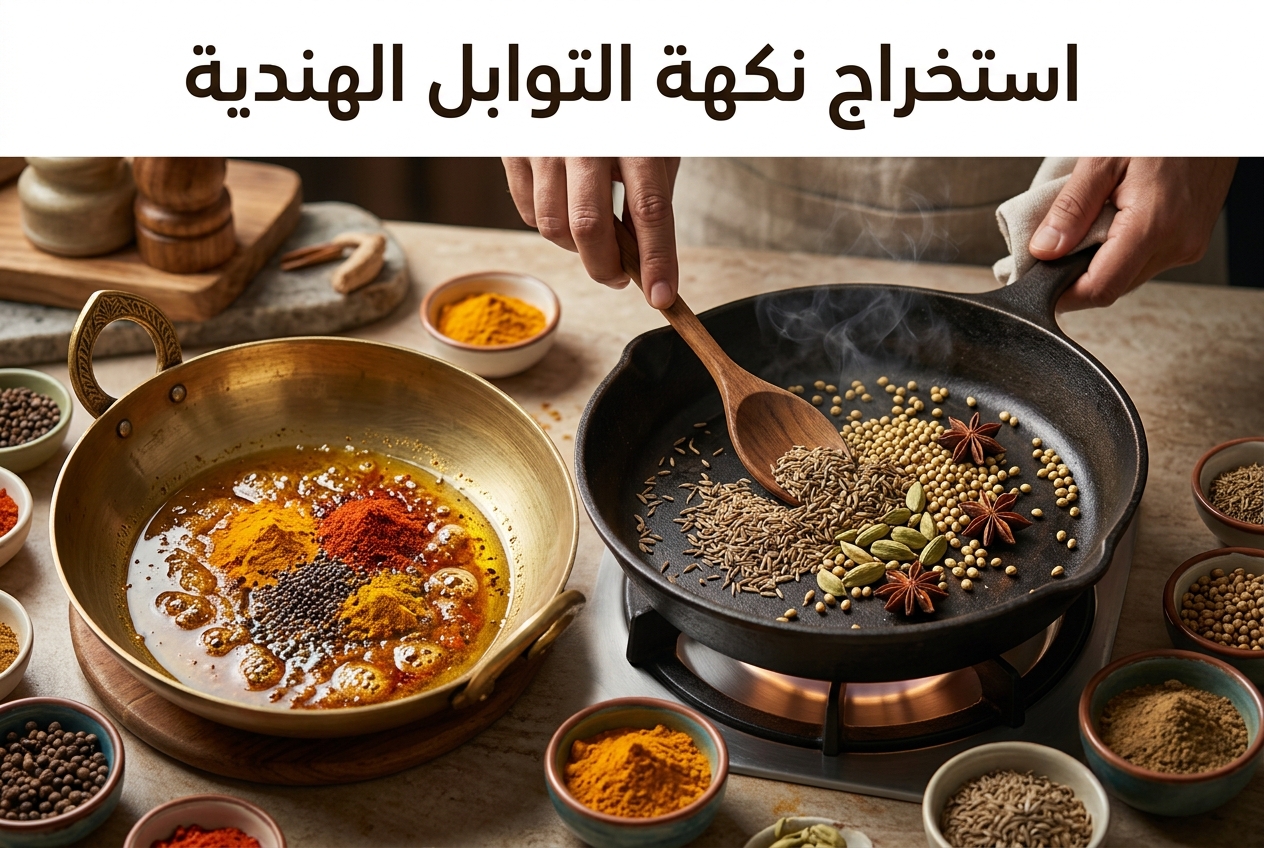 طرق استخراج النكهة الحقيقية من التوابل الهندية