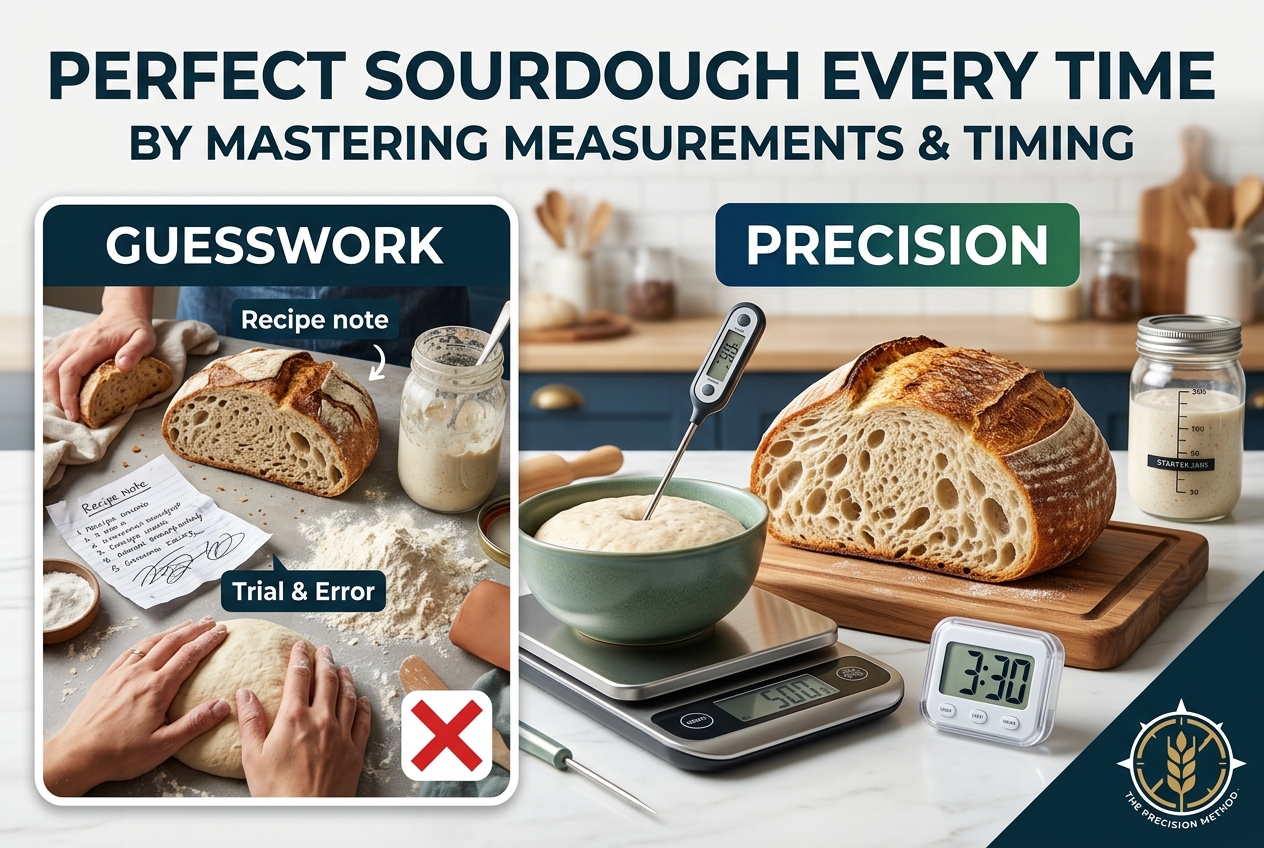 Precise Measurements and Timing Guarantee Perfect Sourdough Every Time