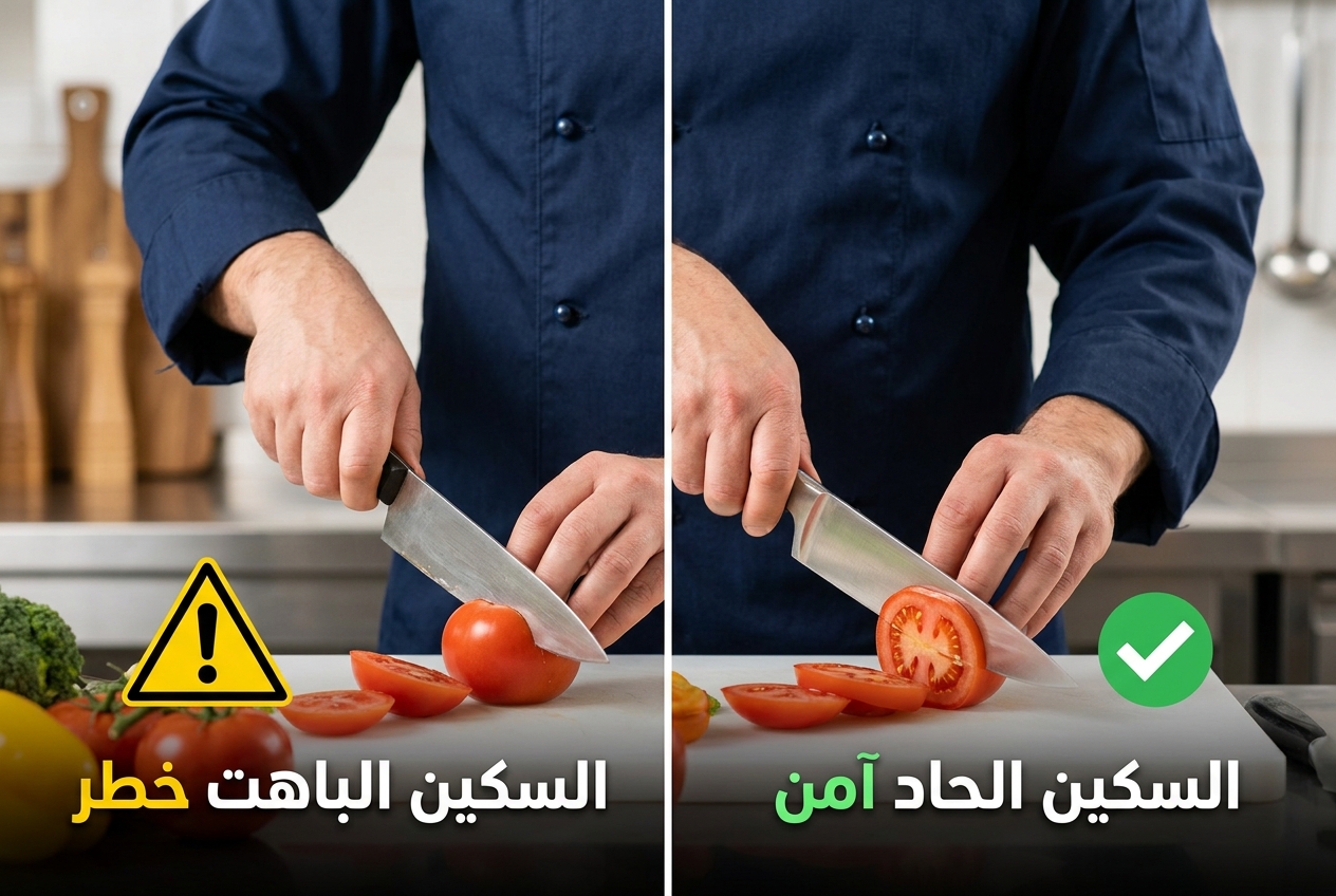 توقف عن الخوف من السكين الحاد. خف من السكين الباهت.