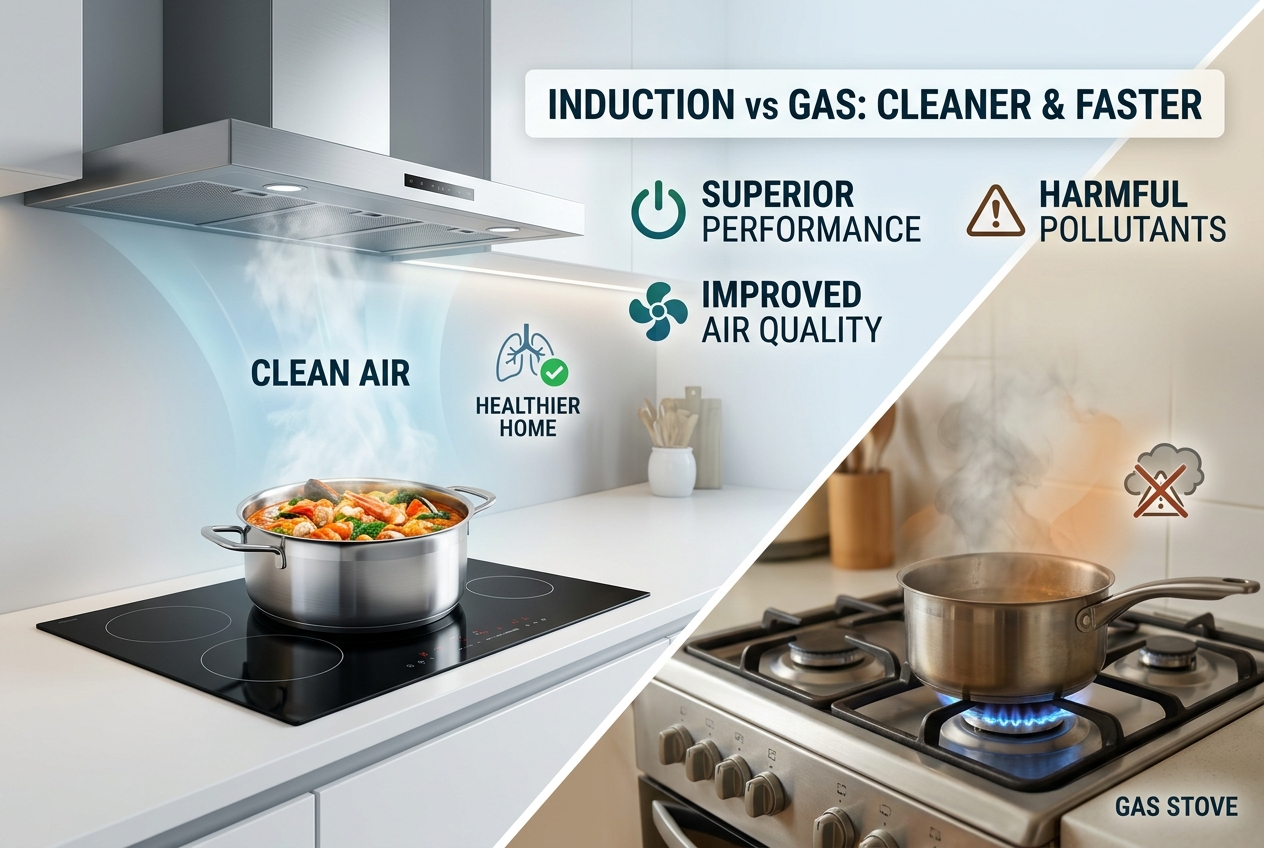 Cooking with Induction Is Cleaner and Outperforms Gas Stoves