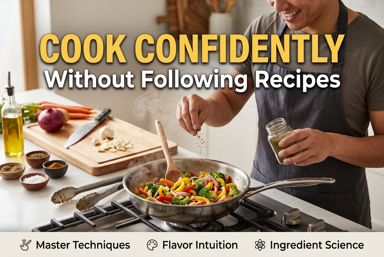 How to Cook Confidently Without Following Recipes Step-by-Step