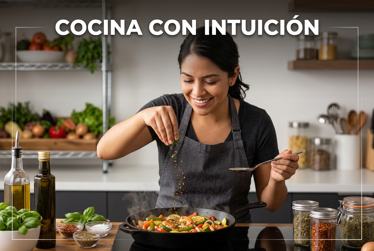 Cómo cocinar con confianza sin seguir recetas paso a paso