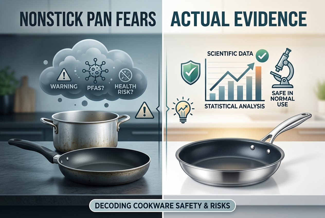 Nonstick Pan Fears Meet the Actual Evidence