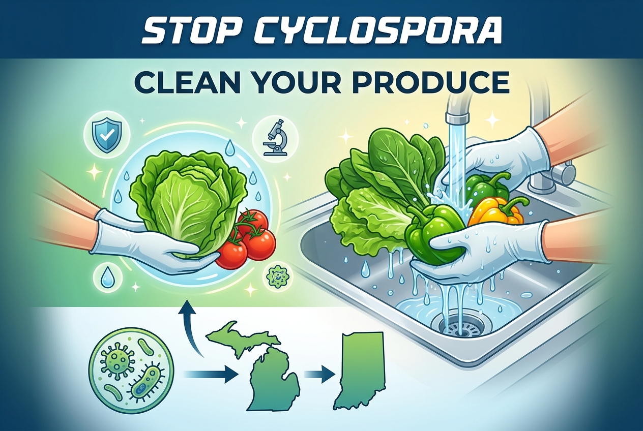 How Washing and Food Choices Can Stop Cyclospora Infections