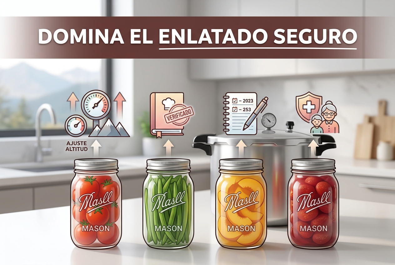 Dominando el Enlatado Casero Seguro mediante Cuatro Ajustes Críticos