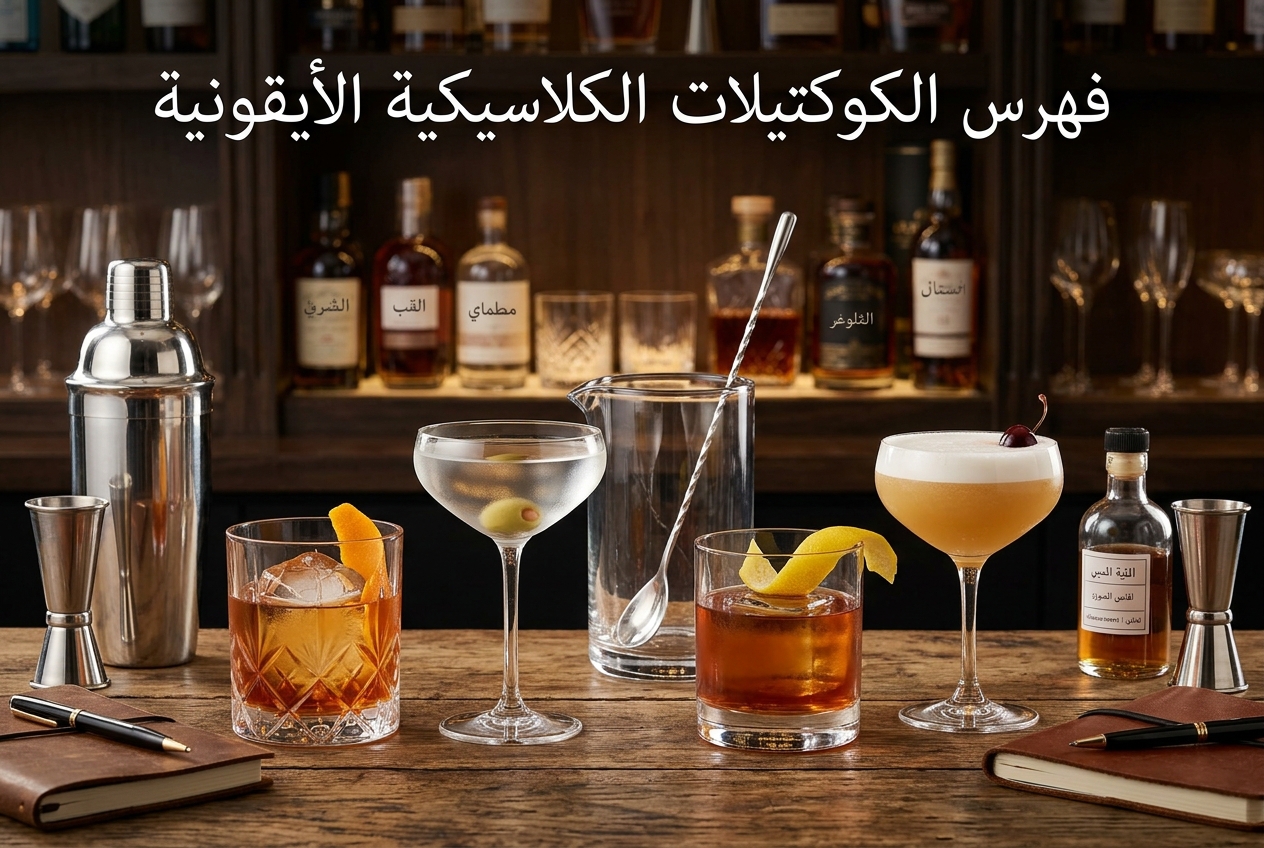 مجموعة الكوكتيلات الكلاسيكية الأساسية