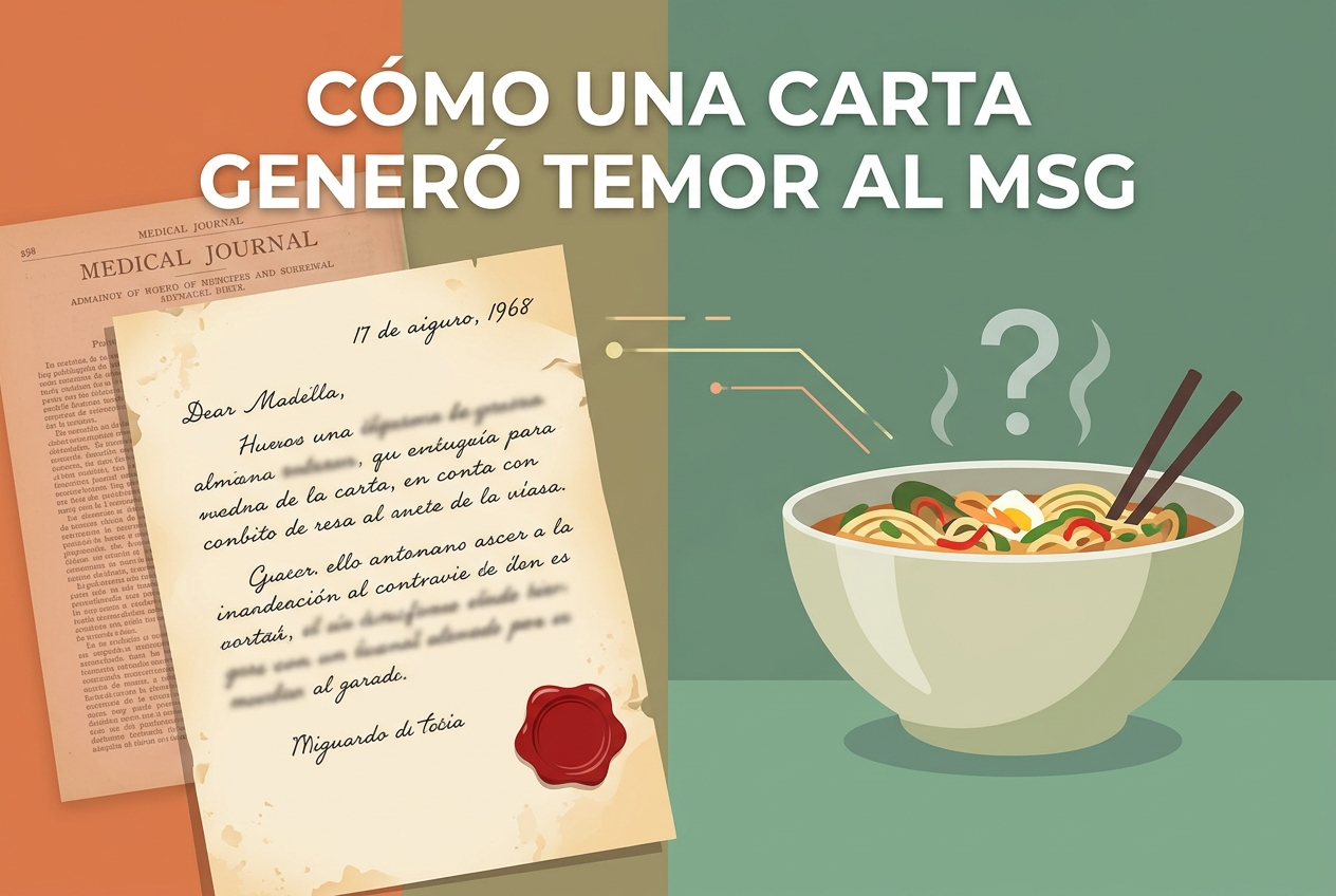 Cómo una carta hizo que el mundo temiera al MSG