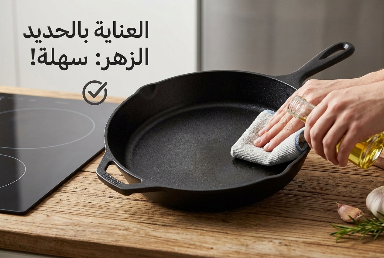 مقلاة الحديد الزهر الخاصة بك تحتاج إلى عناية أقل مما تظن