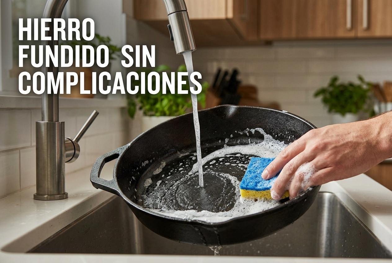 Tu sartén de hierro fundido necesita menos cuidados de los que piensas