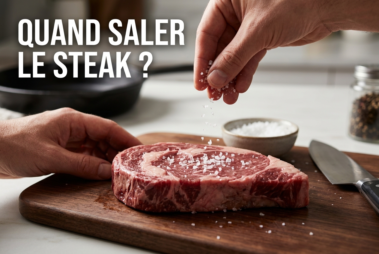 Le moment où vous salez un steak change tout