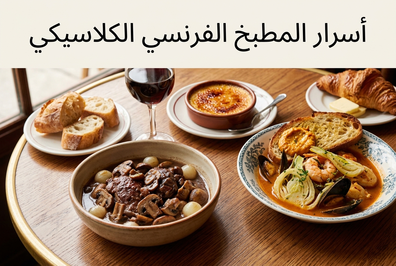الأطباق الفرنسية الكلاسيكية وطرق تحضيرها التقليدية