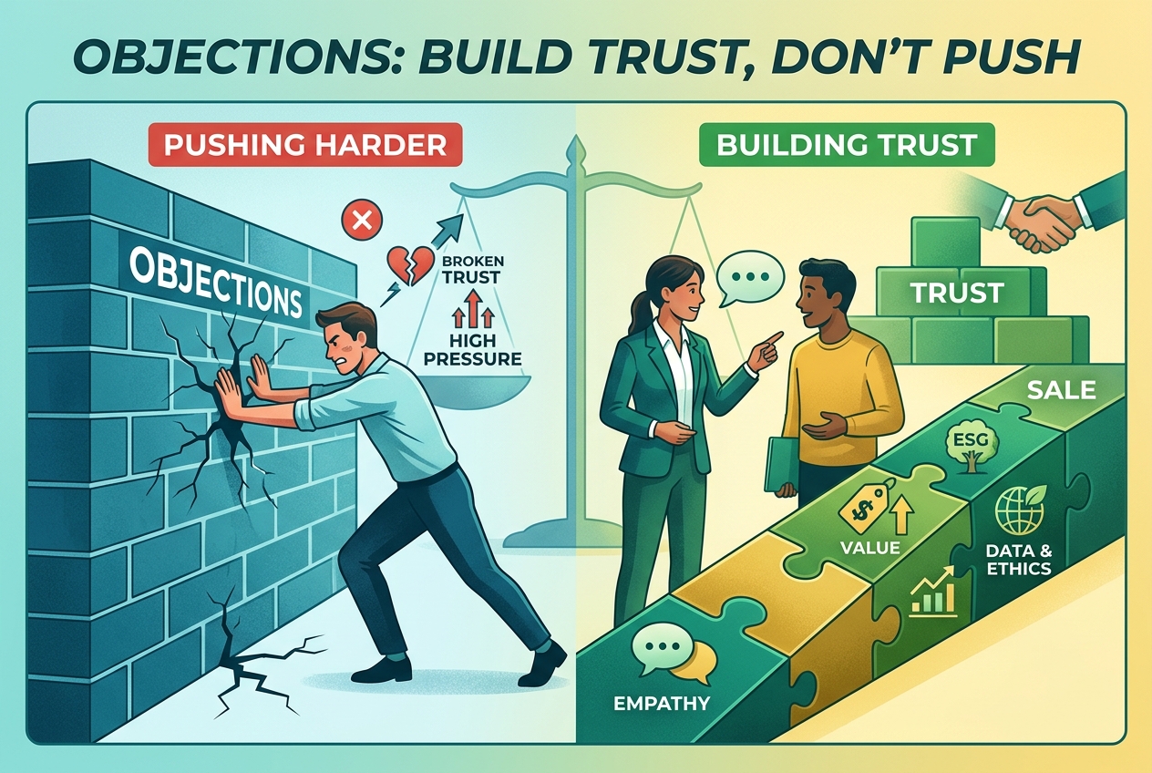 When the Buyer Objects, Pushing Harder Loses the Sale