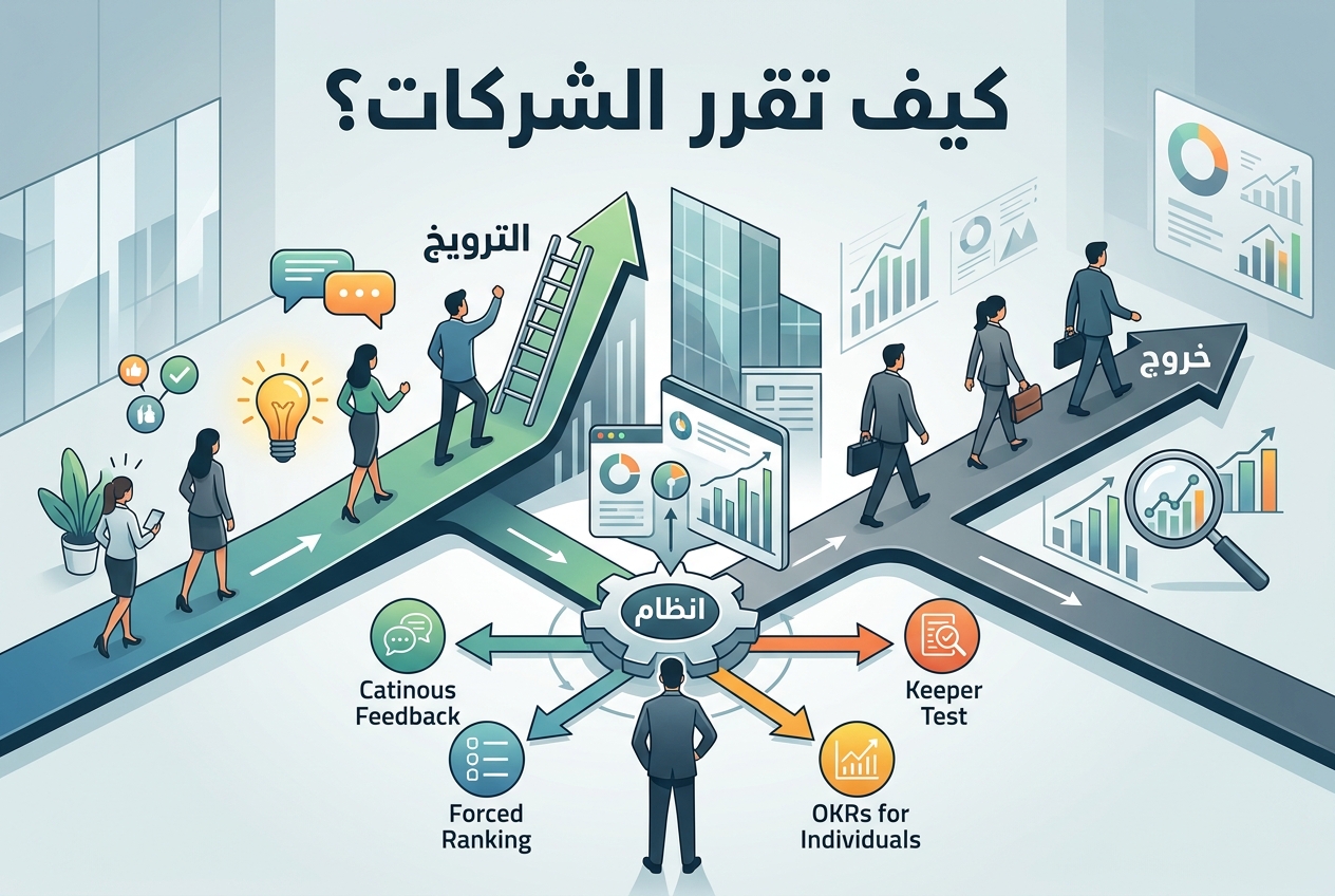 كيف تقرر الشركات بهدوء من يبقى ومن يرحل