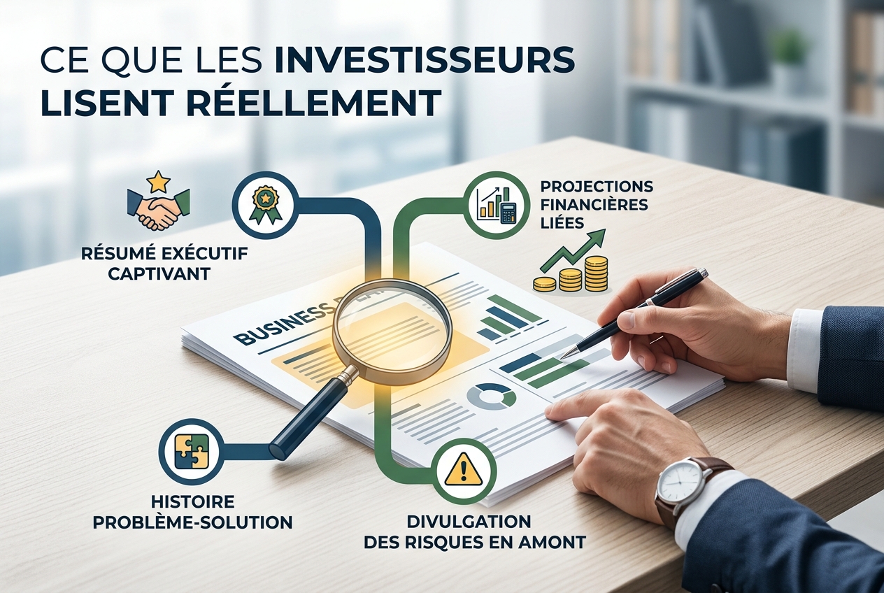Ce que les investisseurs lisent réellement dans votre plan d'affaires