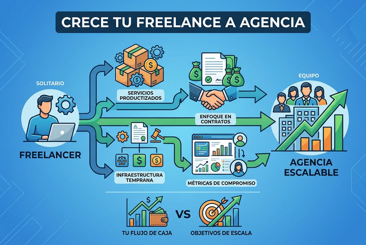 Approaches for Turning a Solo Freelance Gig Into an Agency