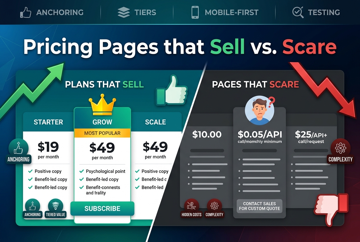 Why Some Pricing Pages Sell and Others Scare People Off