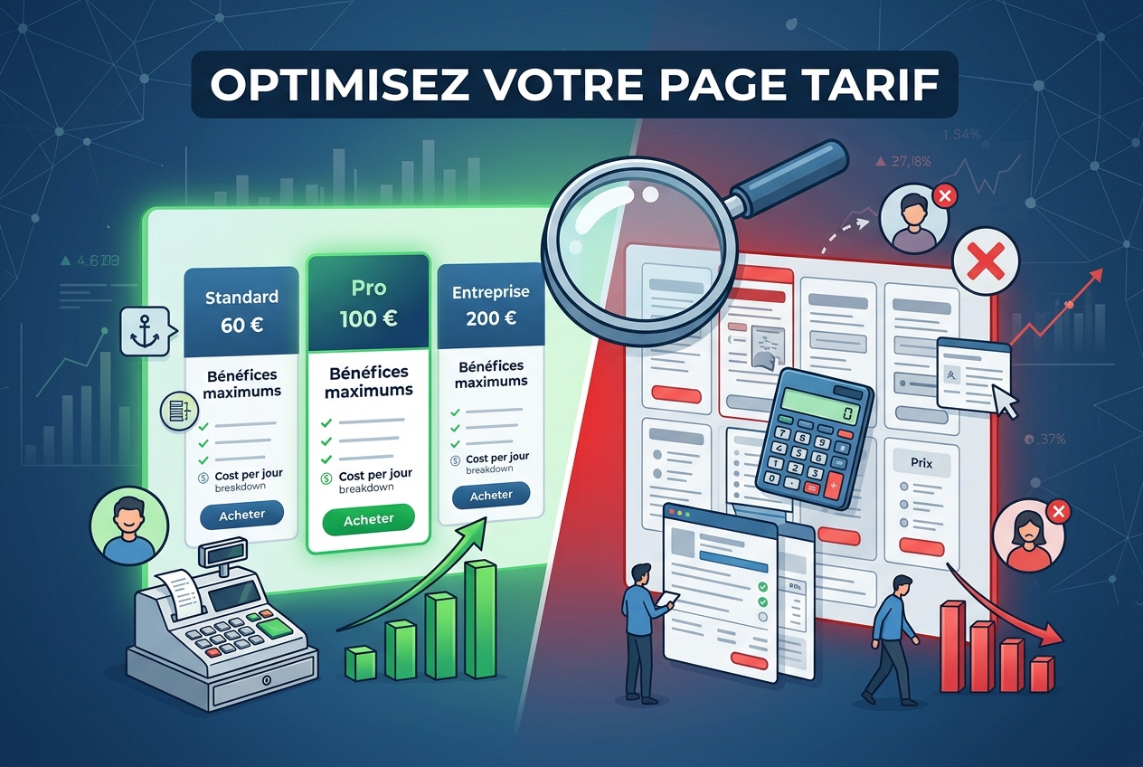 Pourquoi certaines pages de tarification vendent et d'autres font fuir les clients