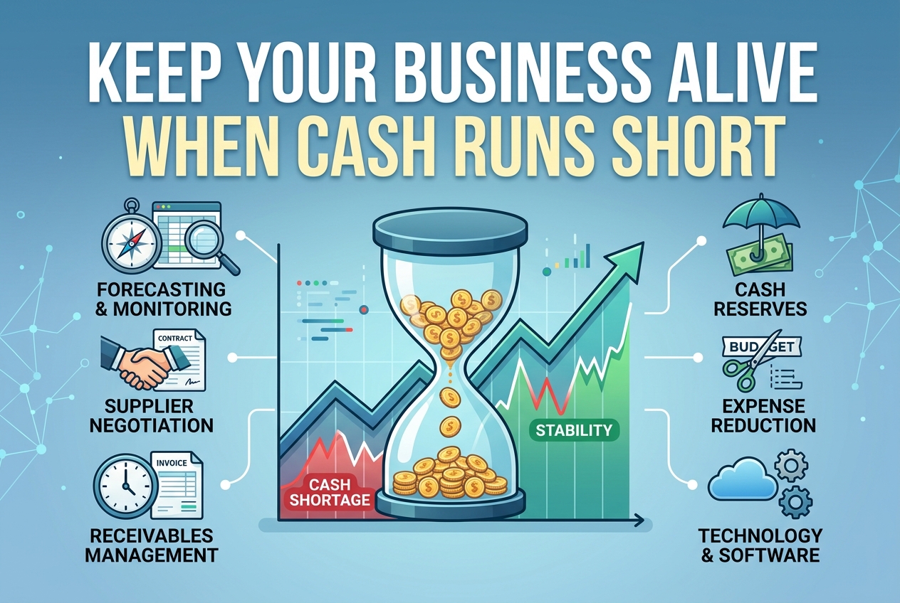 Keep Your Business Alive When Cash Runs Short
