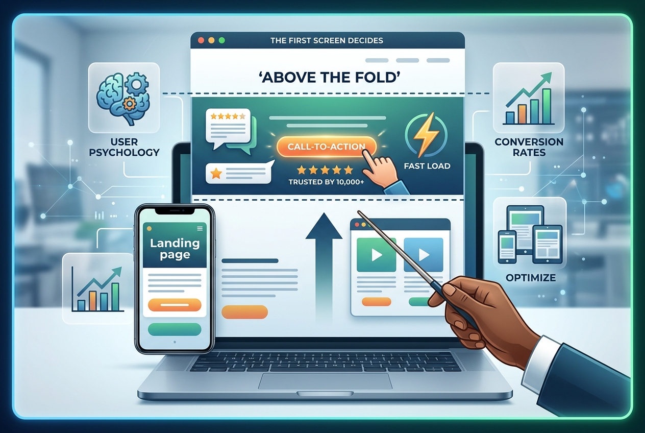 The First Screen of Your Landing Page Decides Everything
