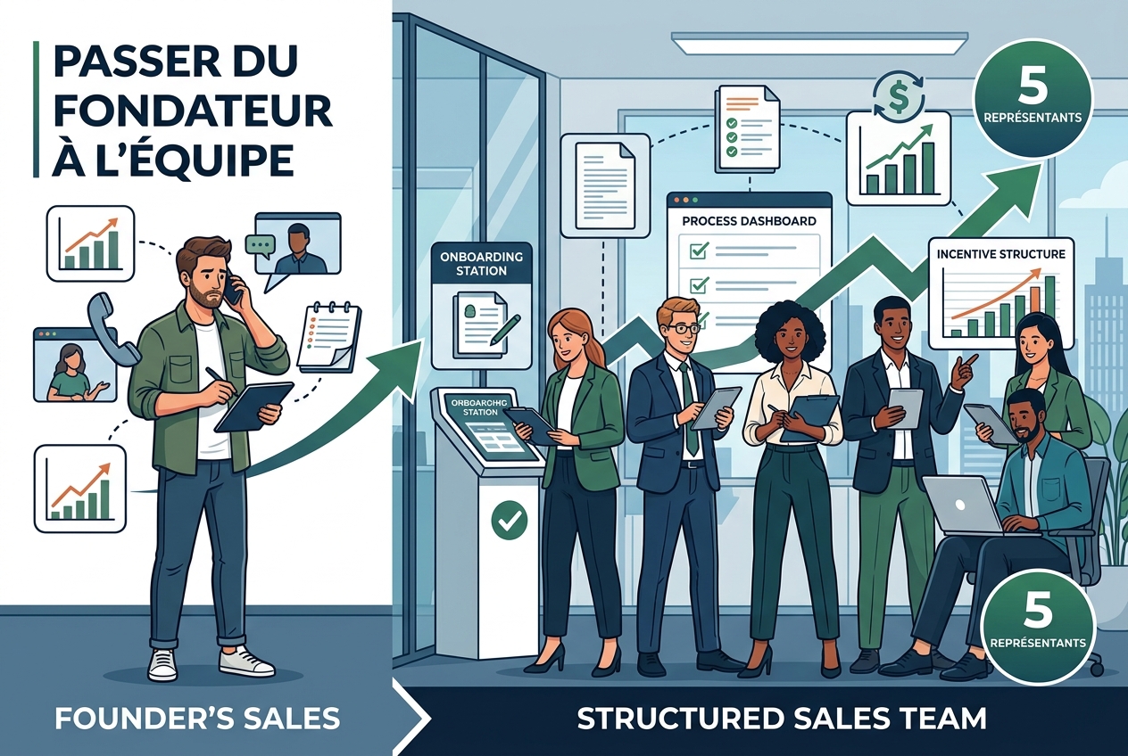 Growing a Sales Team From Your First Deal to Five Reps