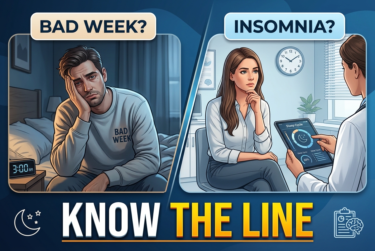 When Do Sleepless Nights Become Insomnia?