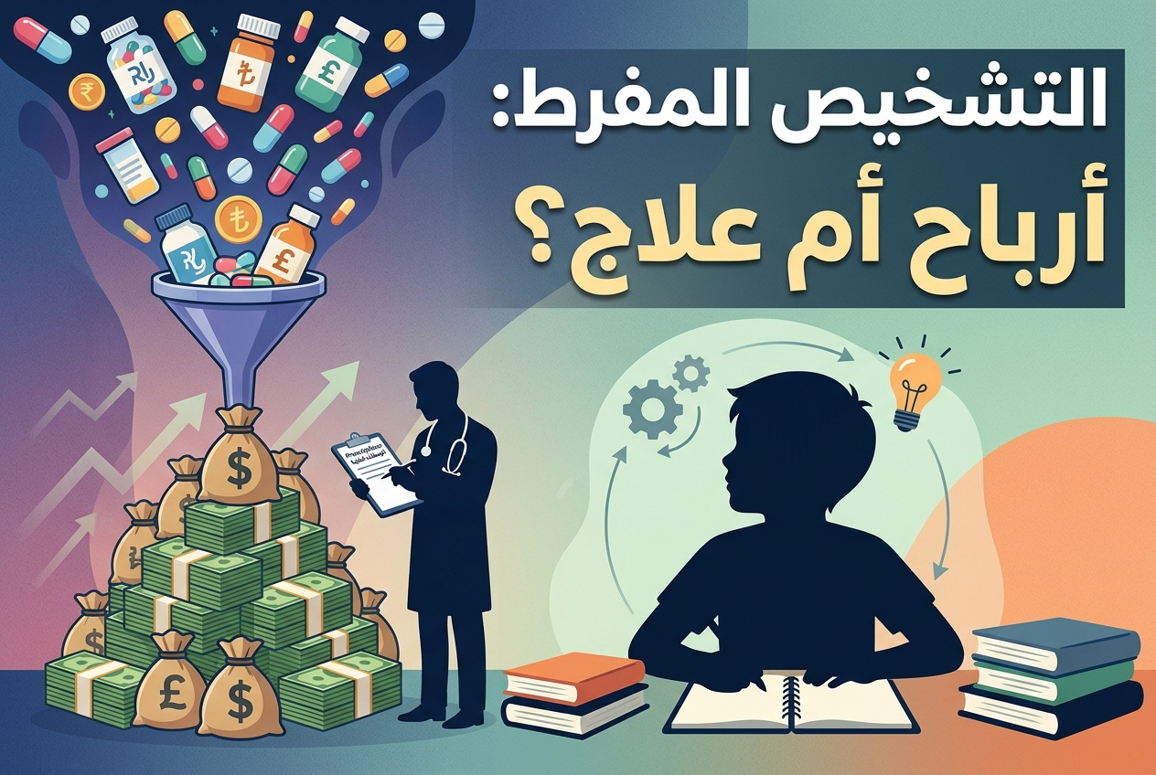 يتم تشخيص اضطراب فرط الحركة وتشتت الانتباه بشكل مفرط لأن الحبوب مربحة