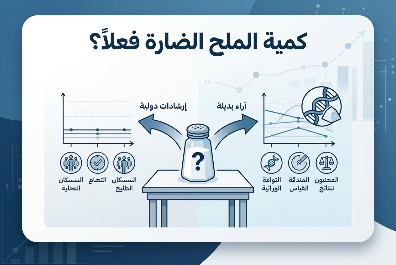 كمية الملح التي تضر صحتك فعلاً؟