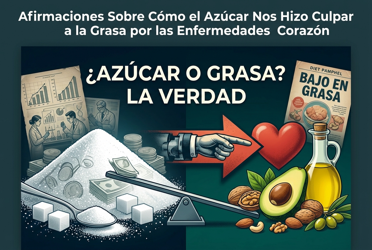 Afirmaciones Sobre Cómo el Azúcar Nos Hizo Culpar a la Grasa por las Enfermedades del Corazón