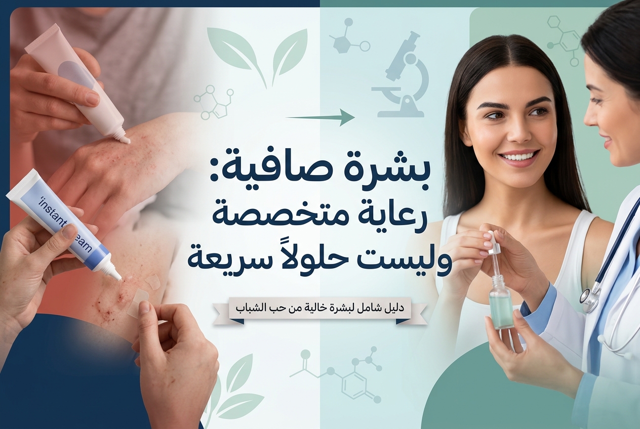 البشرة الصافية تتطلب علاجًا دقيقًا وليس حلولاً سريعة