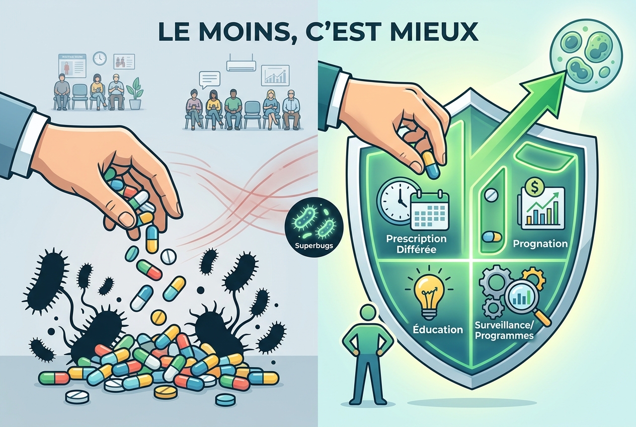 Le meilleur antibiotique est parfois de ne pas en prendre du tout
