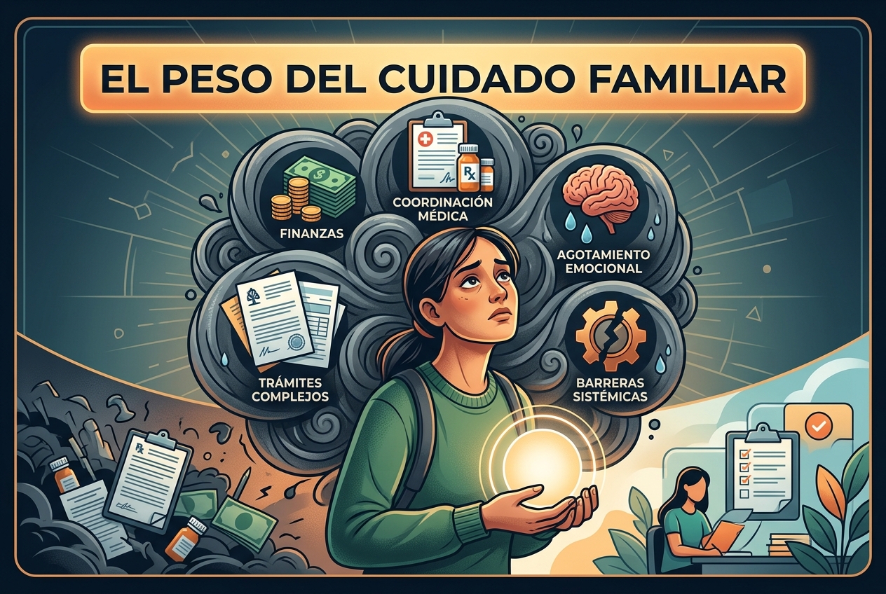 Lo que nadie te dice sobre la rutina diaria y el agotamiento del cuidado familiar