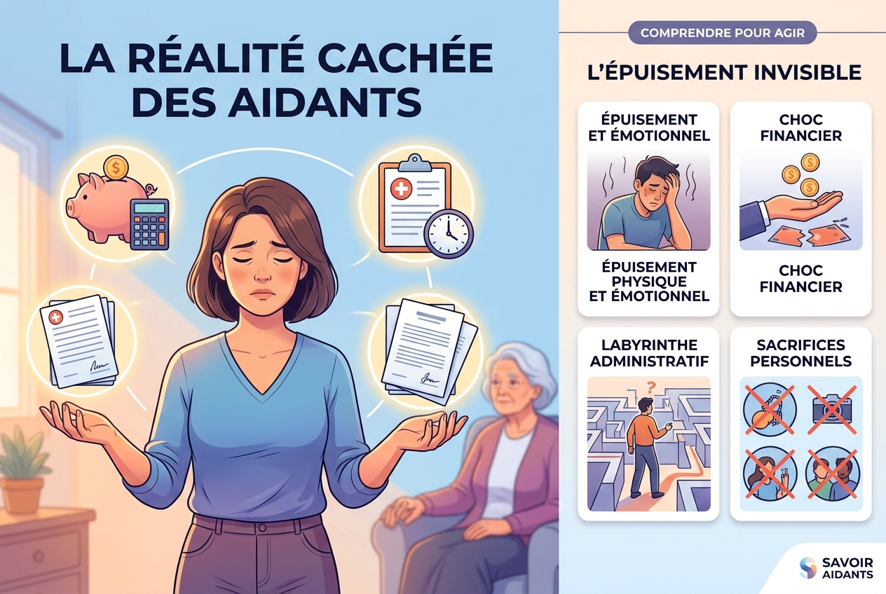 Ce que personne ne vous dit sur la routine quotidienne et l'épuisement liés aux soins familiaux