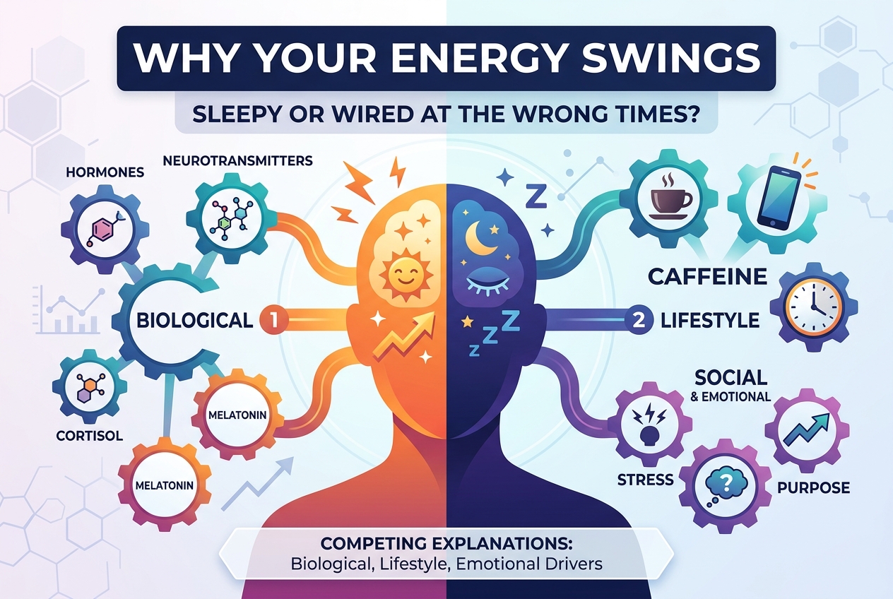 Why You Feel Sleepy or Wired at the Wrong Times