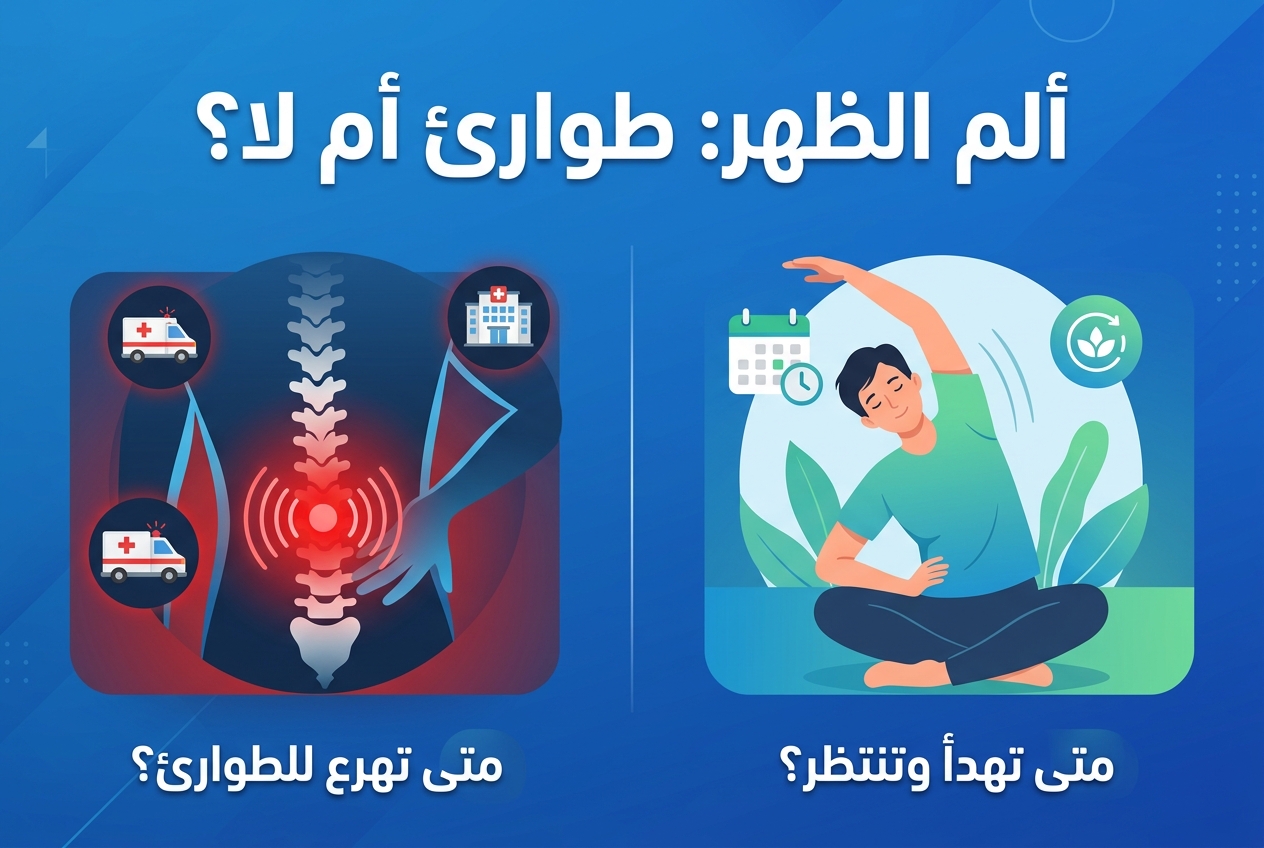 متى يكون ألم الظهر حالة طارئة ومتى لا يكون كذلك