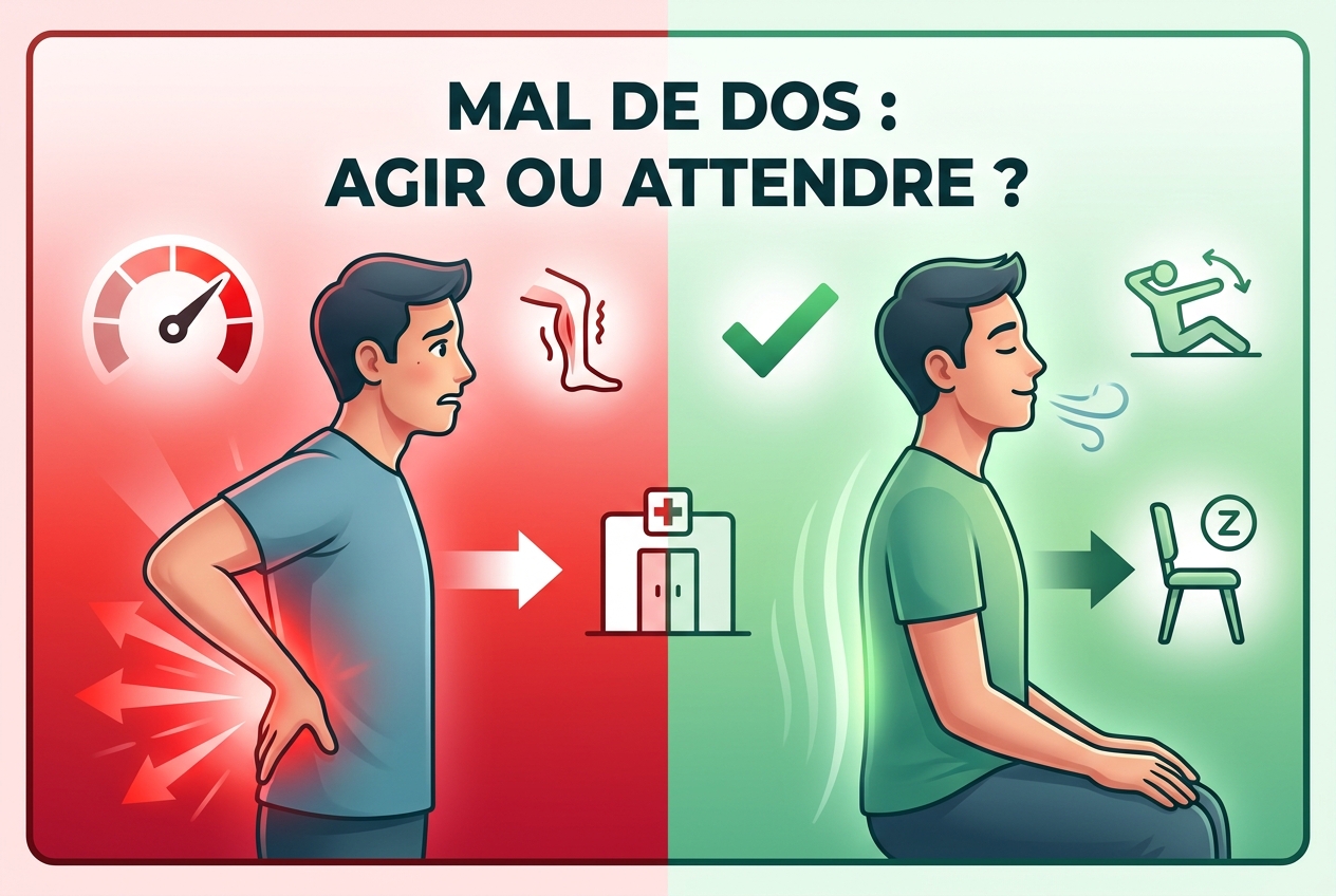 Quand le mal de dos est une urgence et quand ce n’est pas le cas