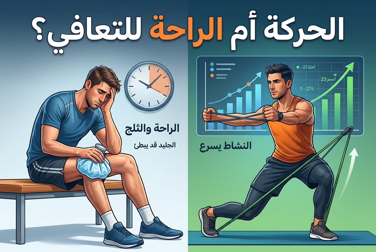قد يبطئ الراحة والثلج تعافيك