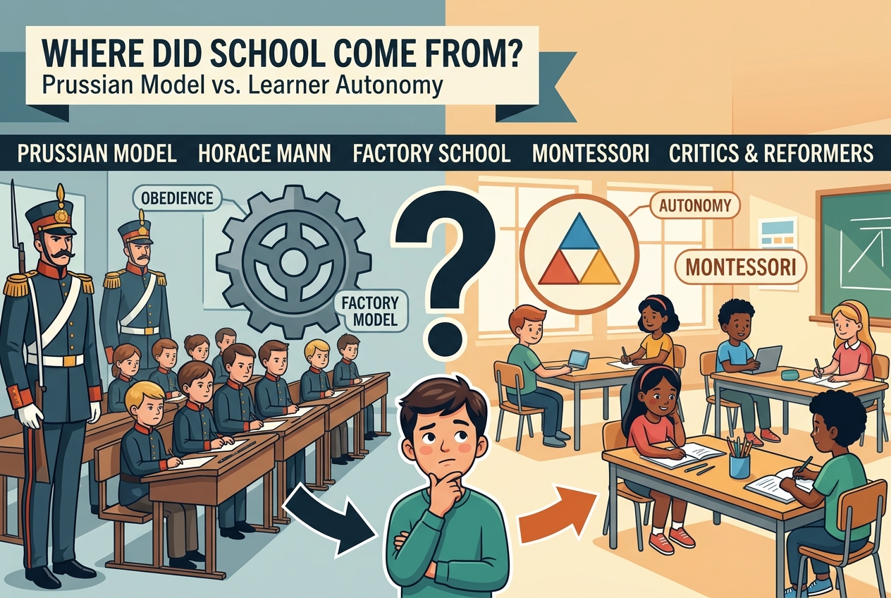 Where Compulsory School Really Came From