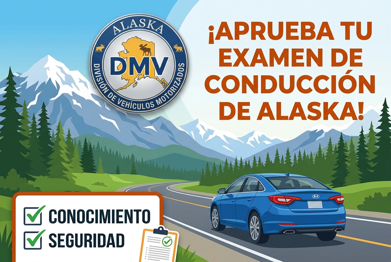 Aprueba el Examen de Conocimientos para la Licencia de Conducir de Alaska