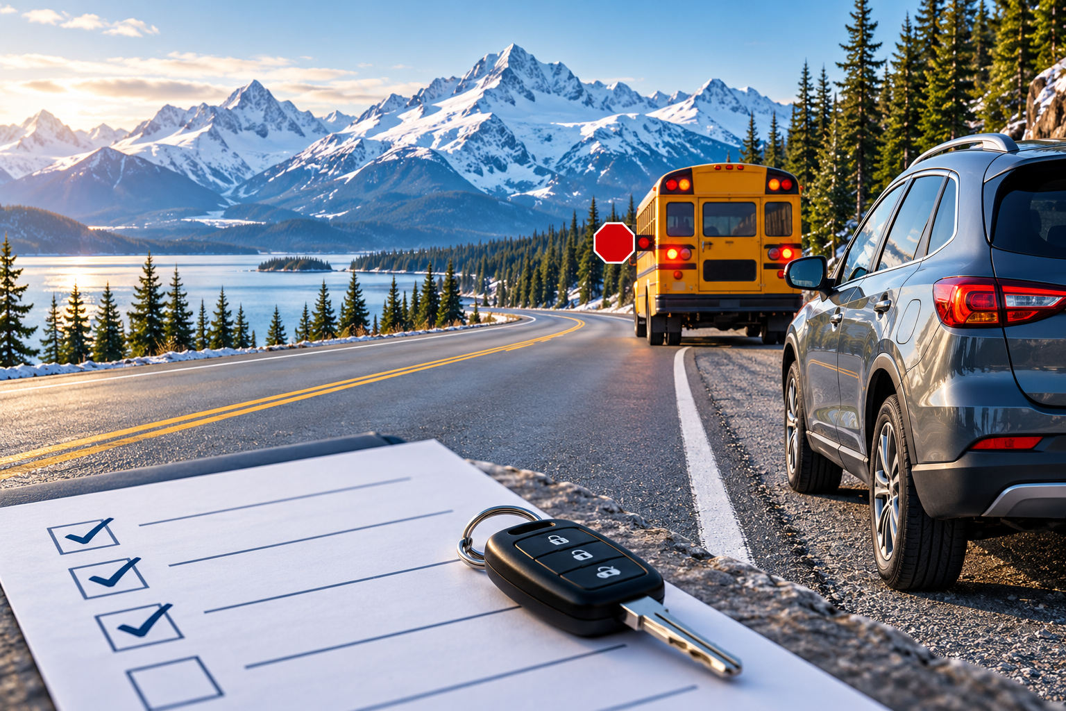 Réussir le test de connaissances pour le permis de conduire en Alaska