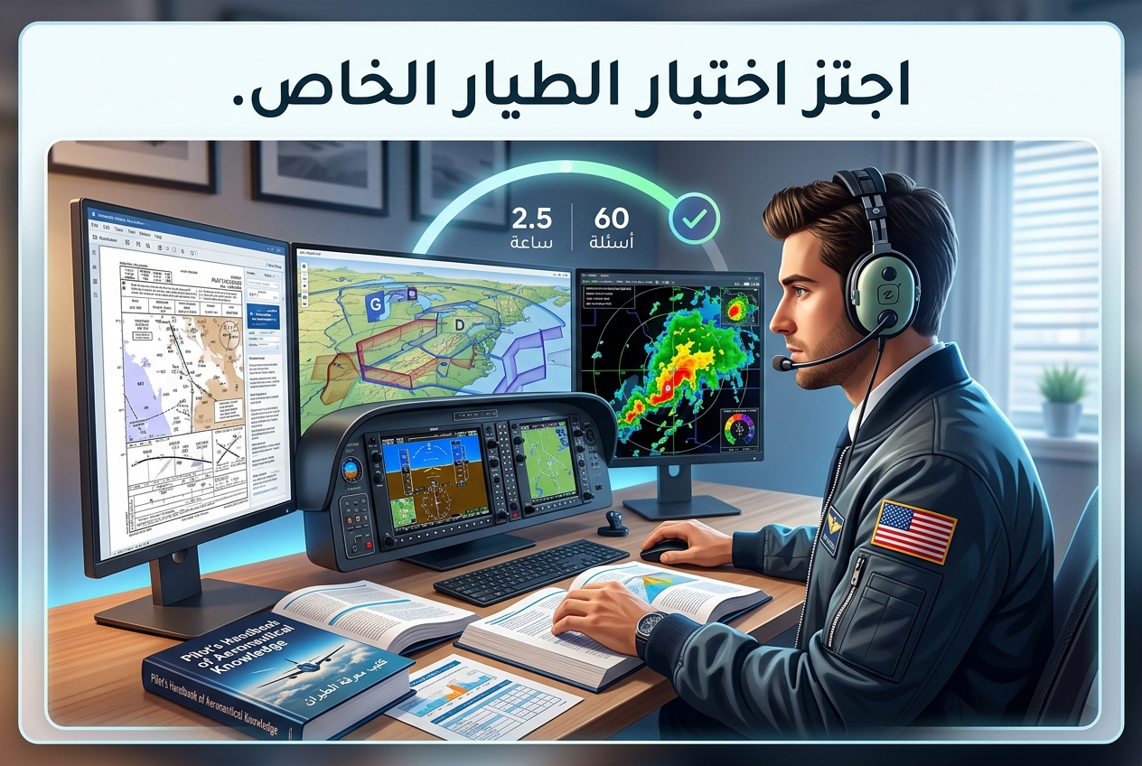 اجتياز اختبار الكتابة للطيار الخاص الصادر عن FAA