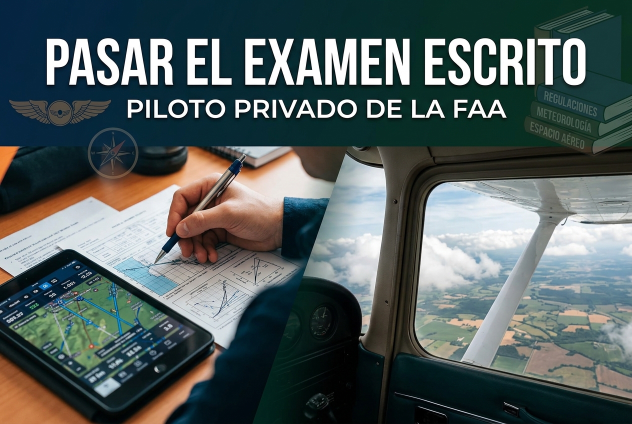 Aprueba el Examen Escrito de Piloto Privado de la FAA