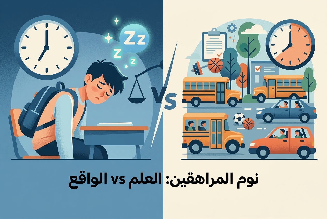 المراهقون ينامون في الحصة الأولى لسبب وجيه