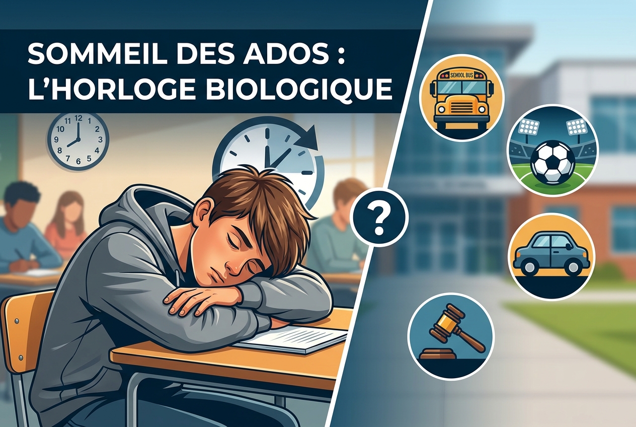 Les adolescents s’endorment en cours du matin pour une raison