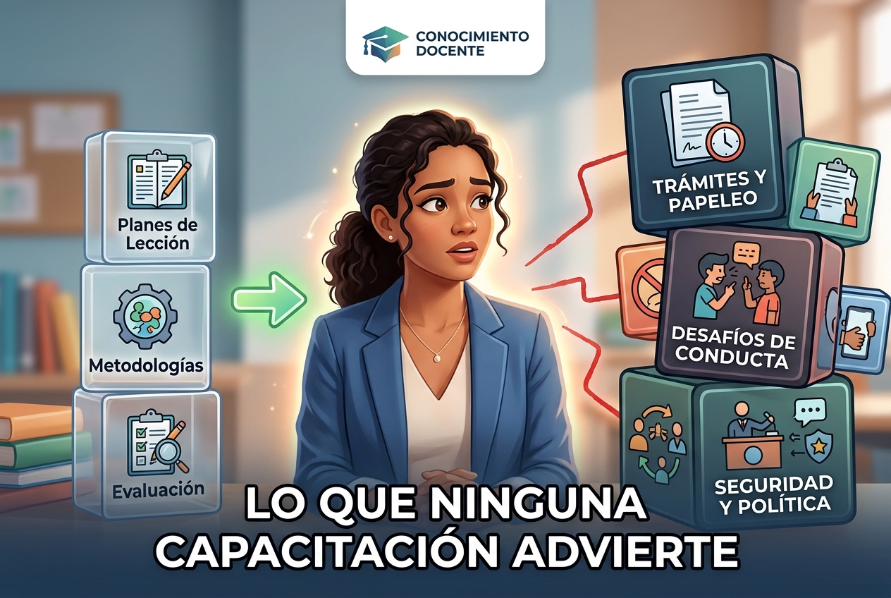 Lo que enfrentan los nuevos docentes que ninguna capacitación les advierte