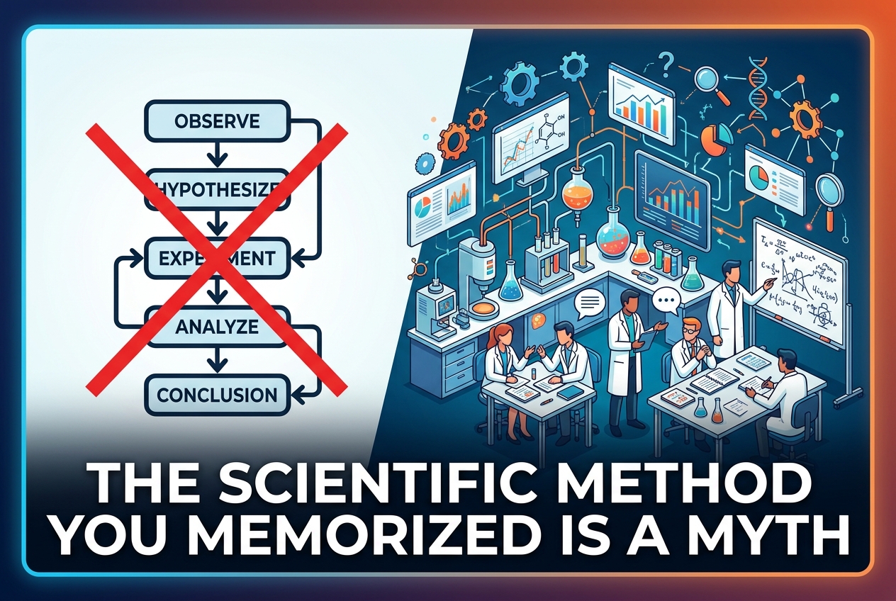The Scientific Method You Memorized Is a Myth