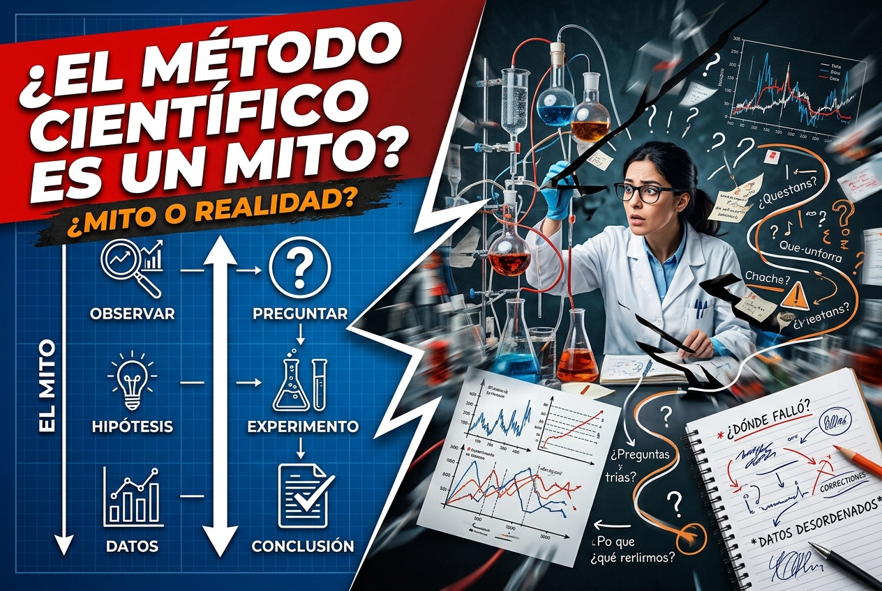 El método científico que memorizaste es un mito