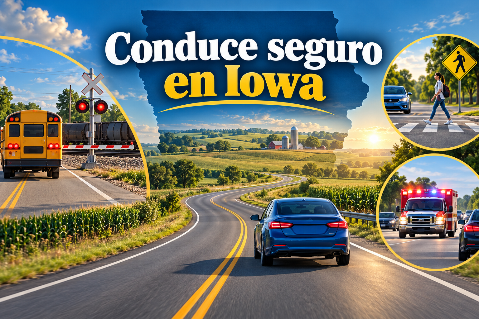 Aprueba el Examen de Conocimientos para la Licencia de Conducir de Iowa