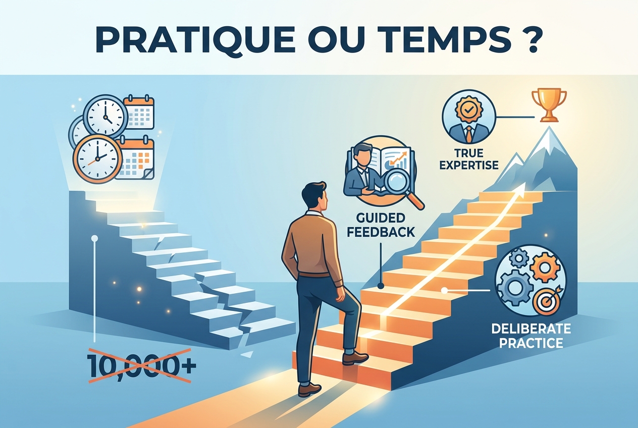 Pourquoi accumuler des heures ne fait pas de vous un expert